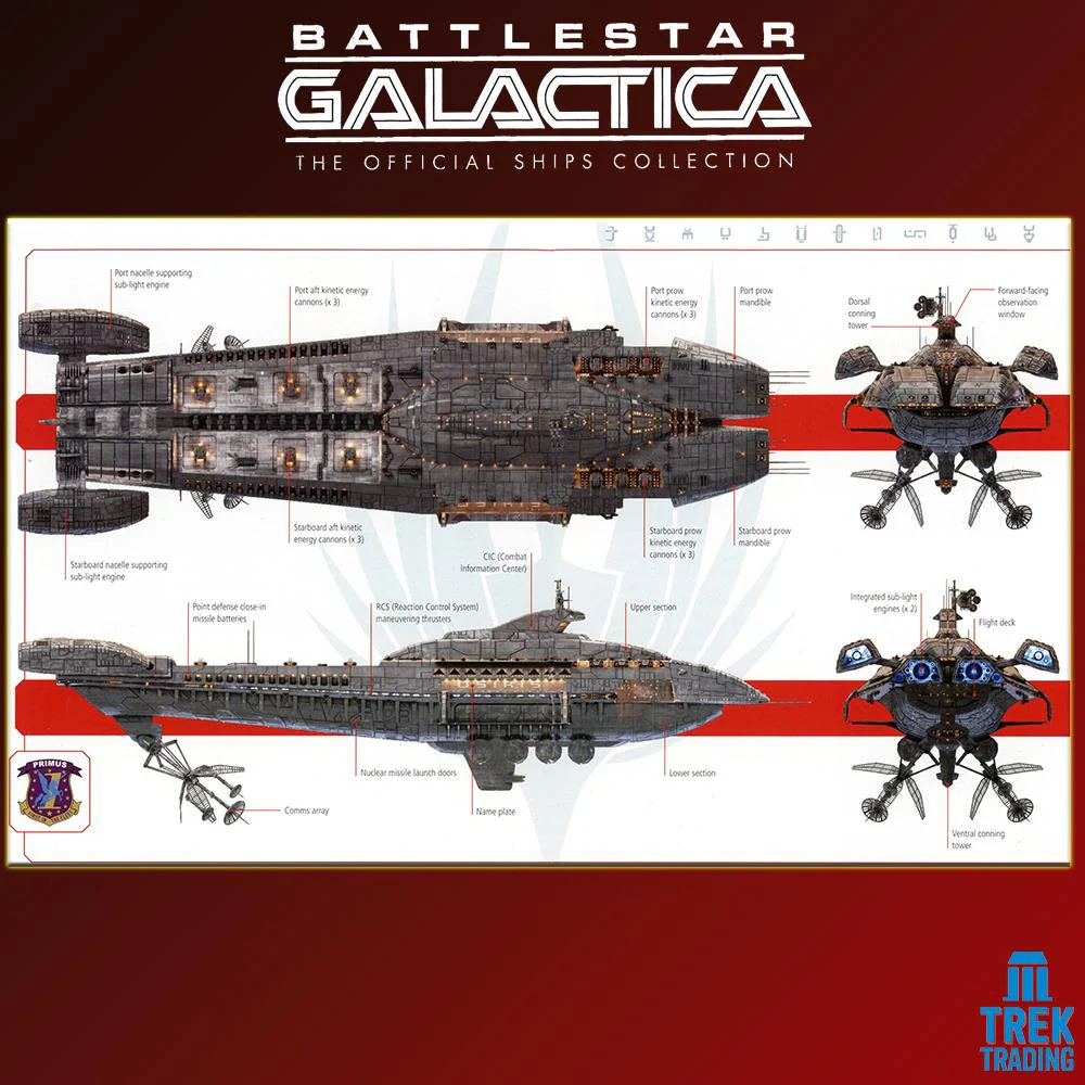 Battlestar Galactica Official Ships Collection - 28cm Blood and Chrome Osiris Battleship Issue 22 with Magazine - Image 7