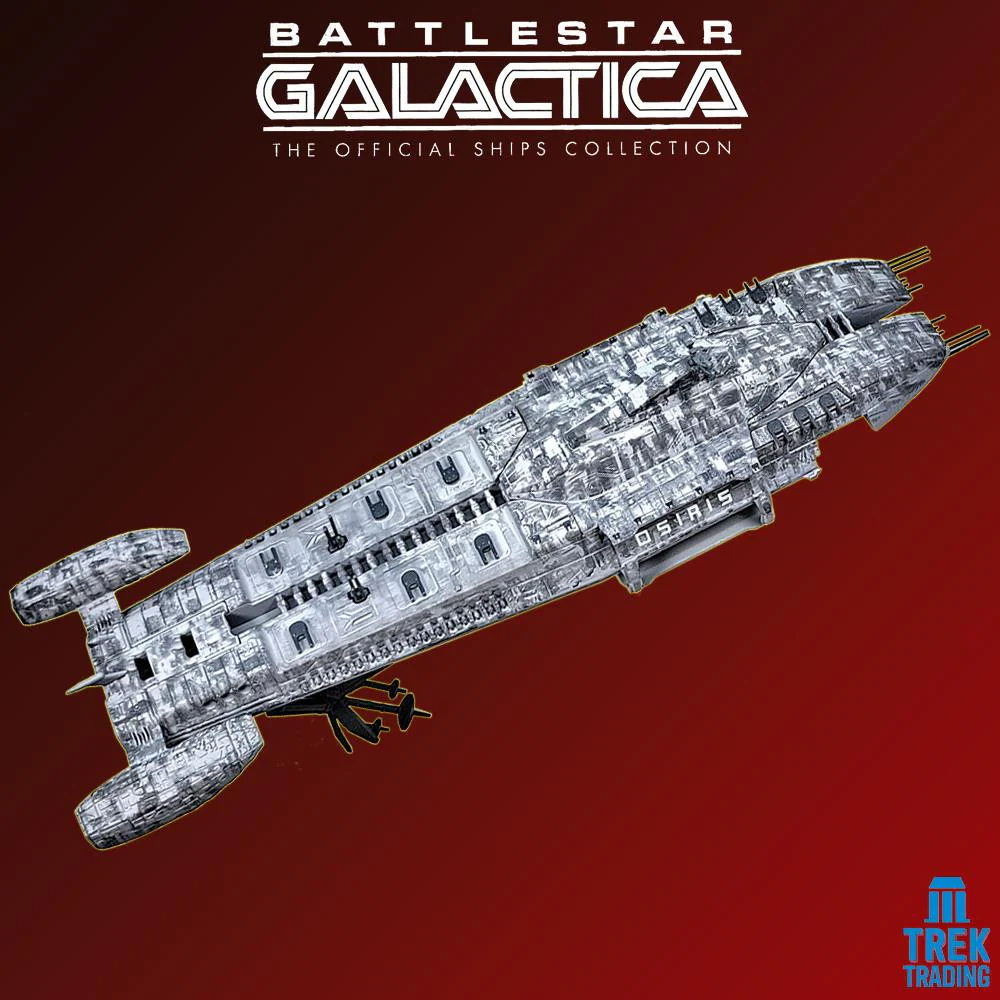 Battlestar Galactica Official Ships Collection - 28cm Blood and Chrome Osiris Battleship Issue 22 with Magazine - Image 8