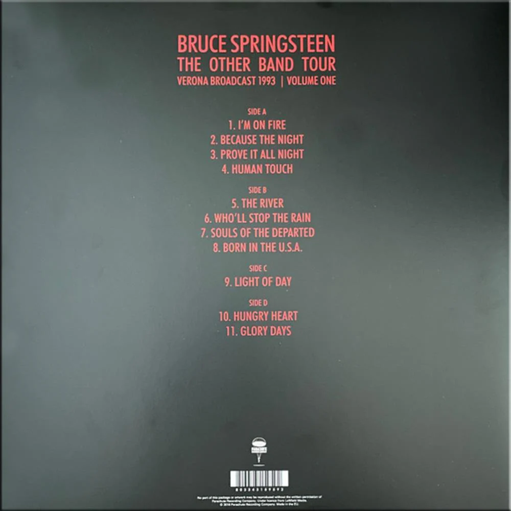 Bruce Springsteen Vinyl - The Other Band Tour Vol 1 Verona 1993 Double Album - Image 4