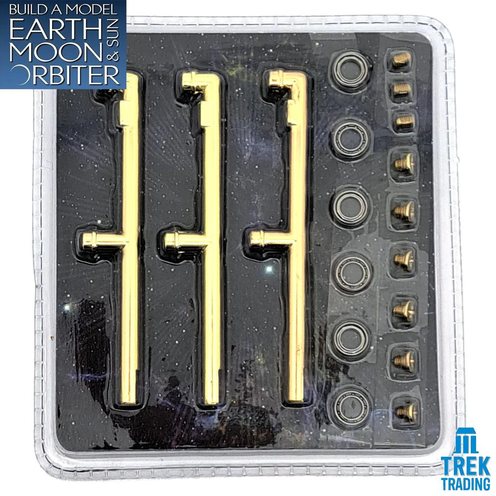 Build A Model Earth Moon and Sun Orbiter Tellurion Parts - Set 60 - Moon Pillars and Bearings Set - Image 2