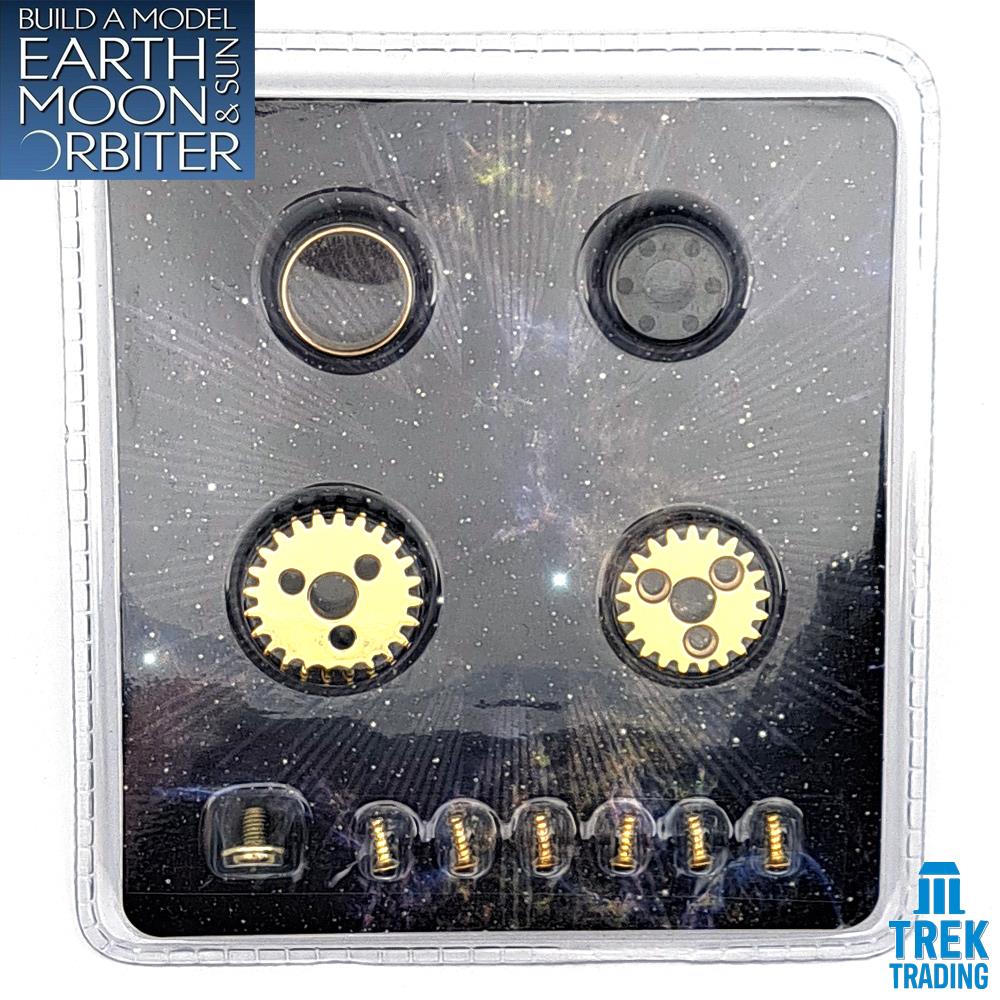 Build A Model Earth Moon and Sun Orbiter Tellurion Parts - Set 69 - 21 and 24 Tooth Gear and Space Set - Image 2