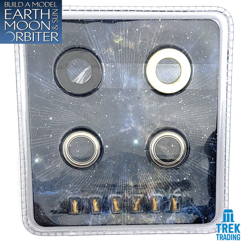 Build A Model Earth Moon and Sun Orbiter Tellurion Parts - Set 72 - Plastic and Brass Washers Set - Image 2