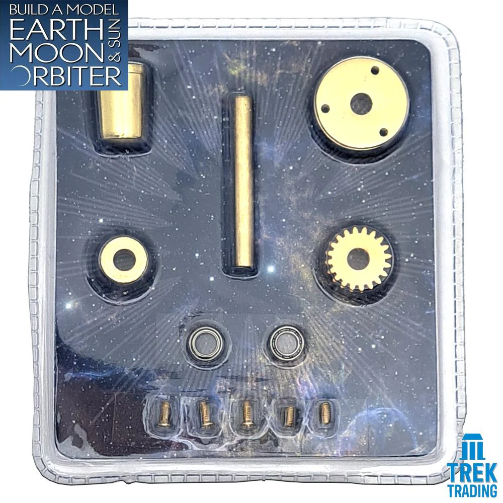 Build A Model Earth Moon and Sun Orbiter Tellurion Parts - Set 90 - Drive Shaft, 20 Tooth Gear and Spindle Set - Image 2