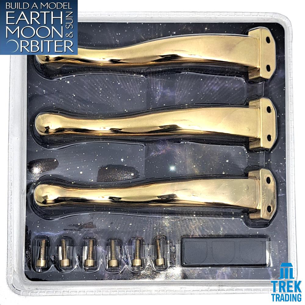 Build A Model Earth, Moon and Sun Orbiter Tellurion Parts - Set 93 - Legs, Pads and Screws - Image 2