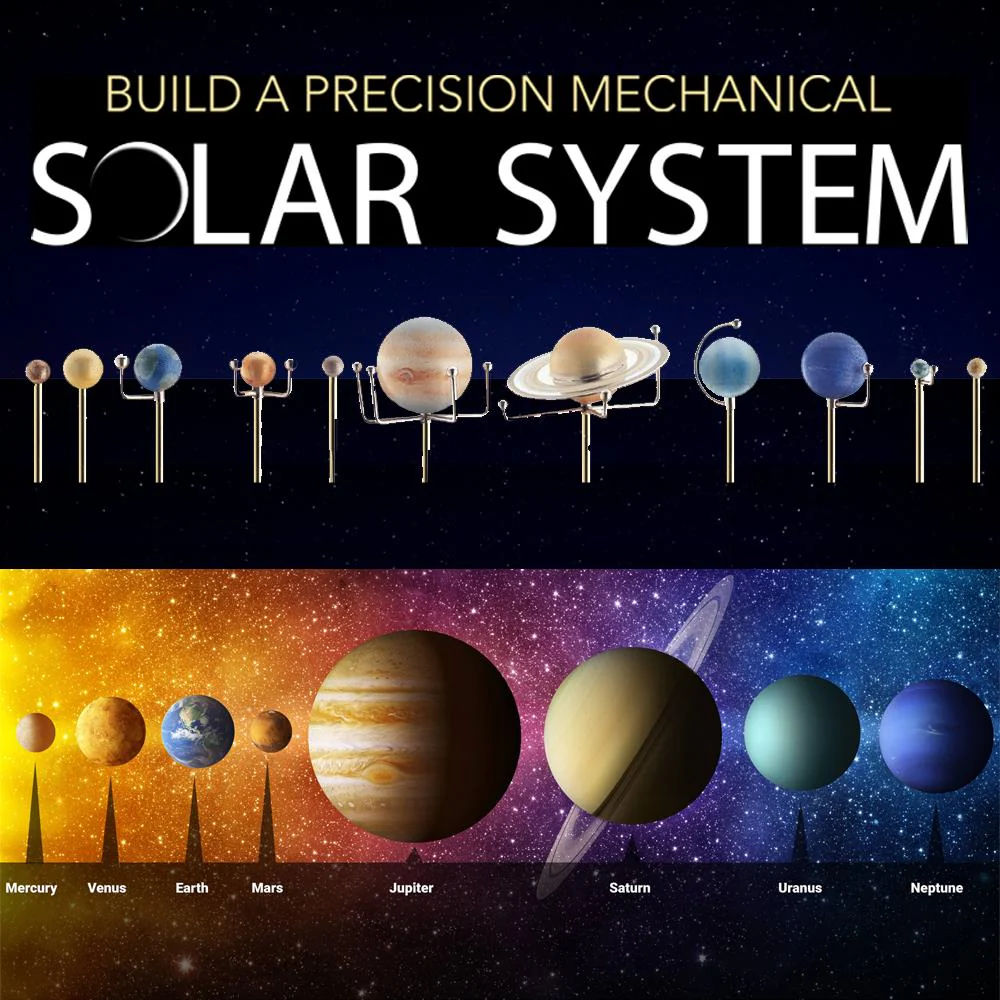 Build a Precision Mechanical Solar System Orrery - New & Complete Kit - Image 2