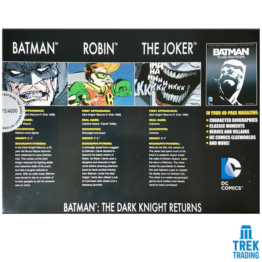DC Comics Batman The Dark Knight Returns 3-Figure Set with Magazine - Image 4
