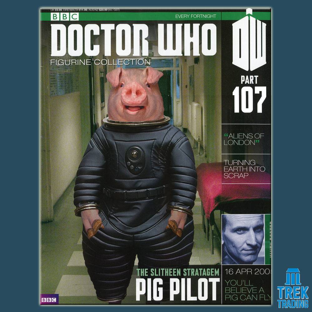 Doctor Who Figurine Collection - The Slitheen Strategem Pig Pilot - Part 107 with Magazine - Image 3