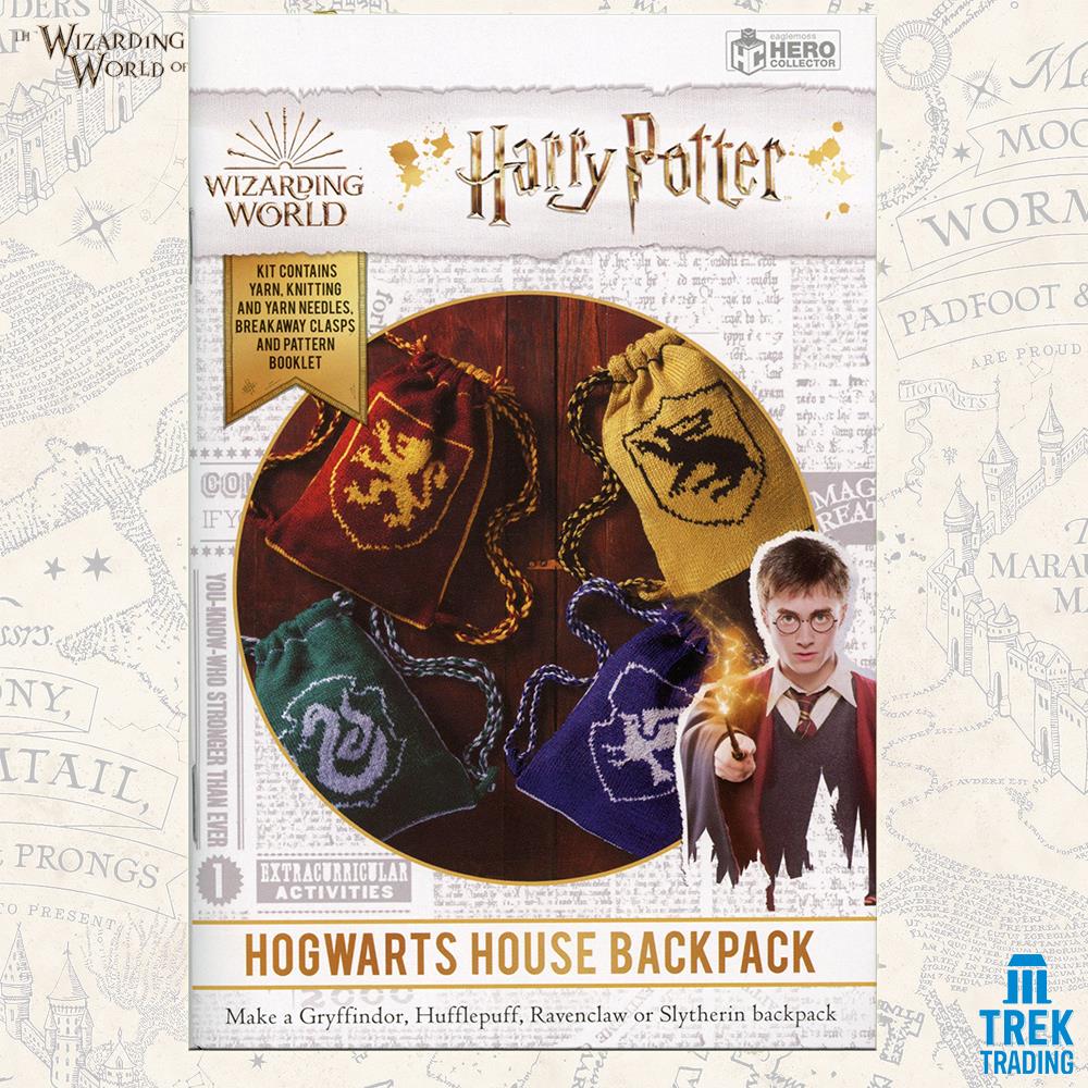 Harry Potter Wizarding World Collection - 26cm x 35cm Slytherin Reversible Backpack Knit Kit - Image 3