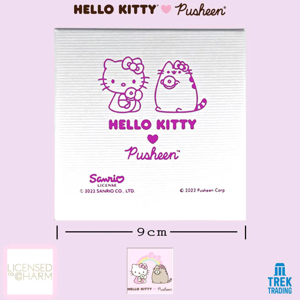 Hello Kitty & Pusheen - 18ct Gold Vermeil Pusheen as Hello Kitty Necklace - Image 4