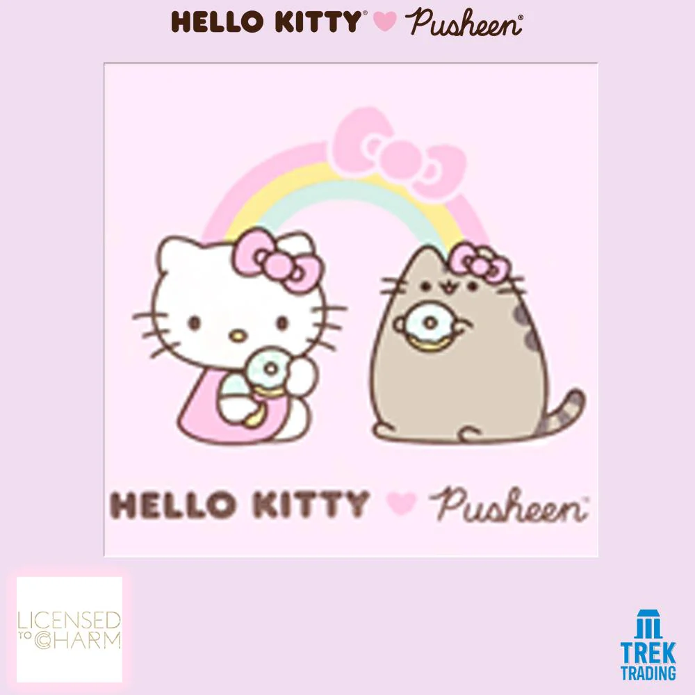 Hello Kitty & Pusheen - 18ct Gold Vermeil Stud Earrings - Image 6