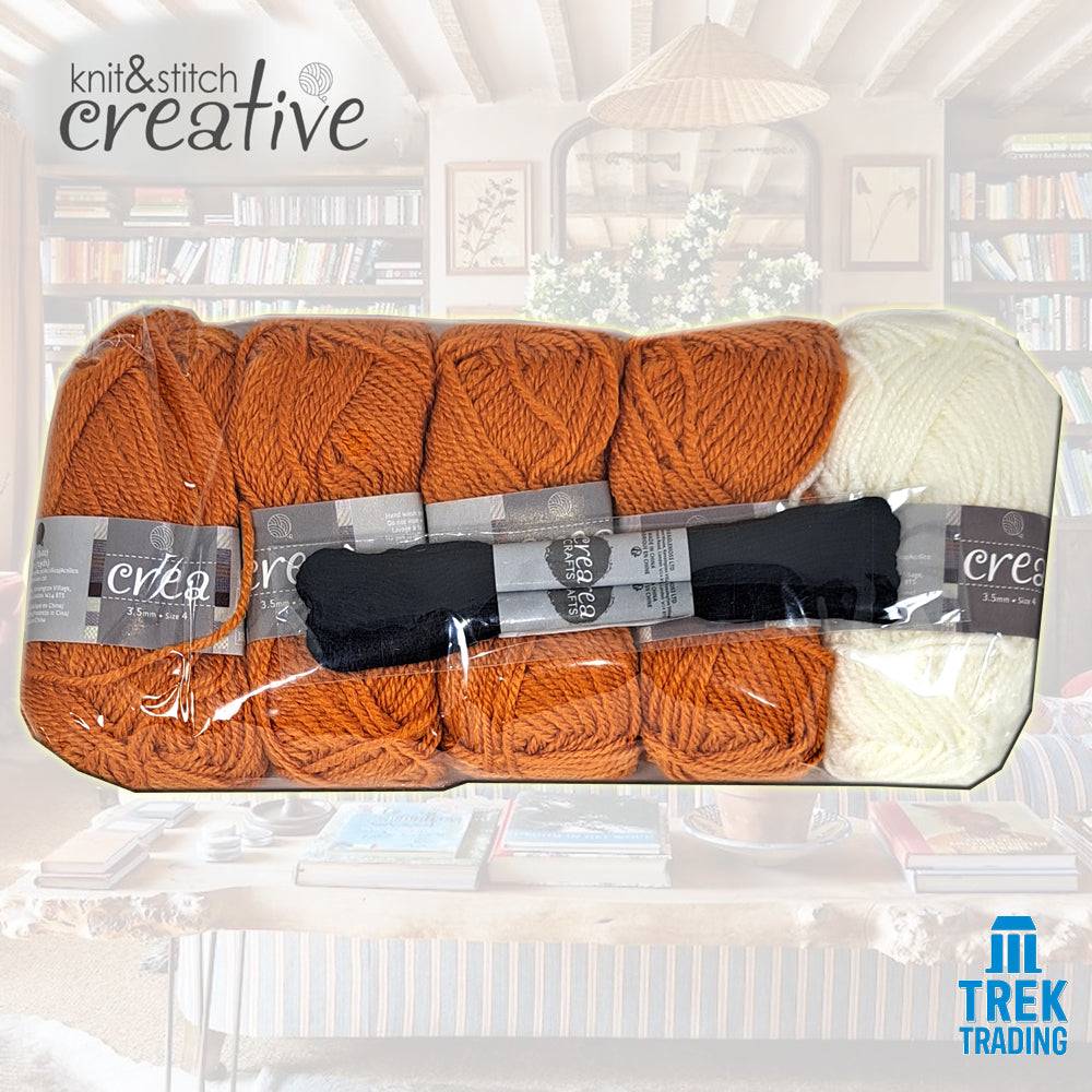 Knit & Stitch Creative - SP002 Baby Animals Special Fox Cub Scarf & Mittens Set - Image 4