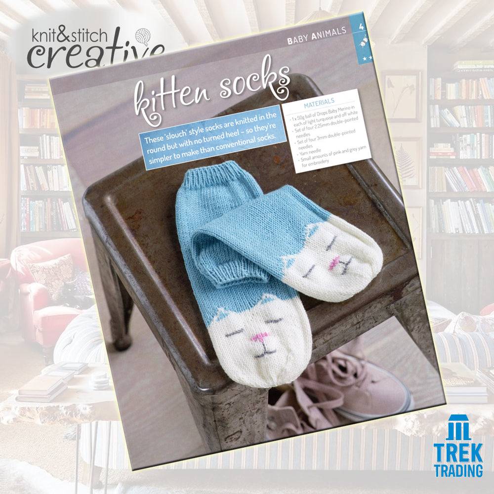 Knit & Stitch Creative - SP002 Baby Animals Special Fox Cub Scarf & Mittens Set - Image 7