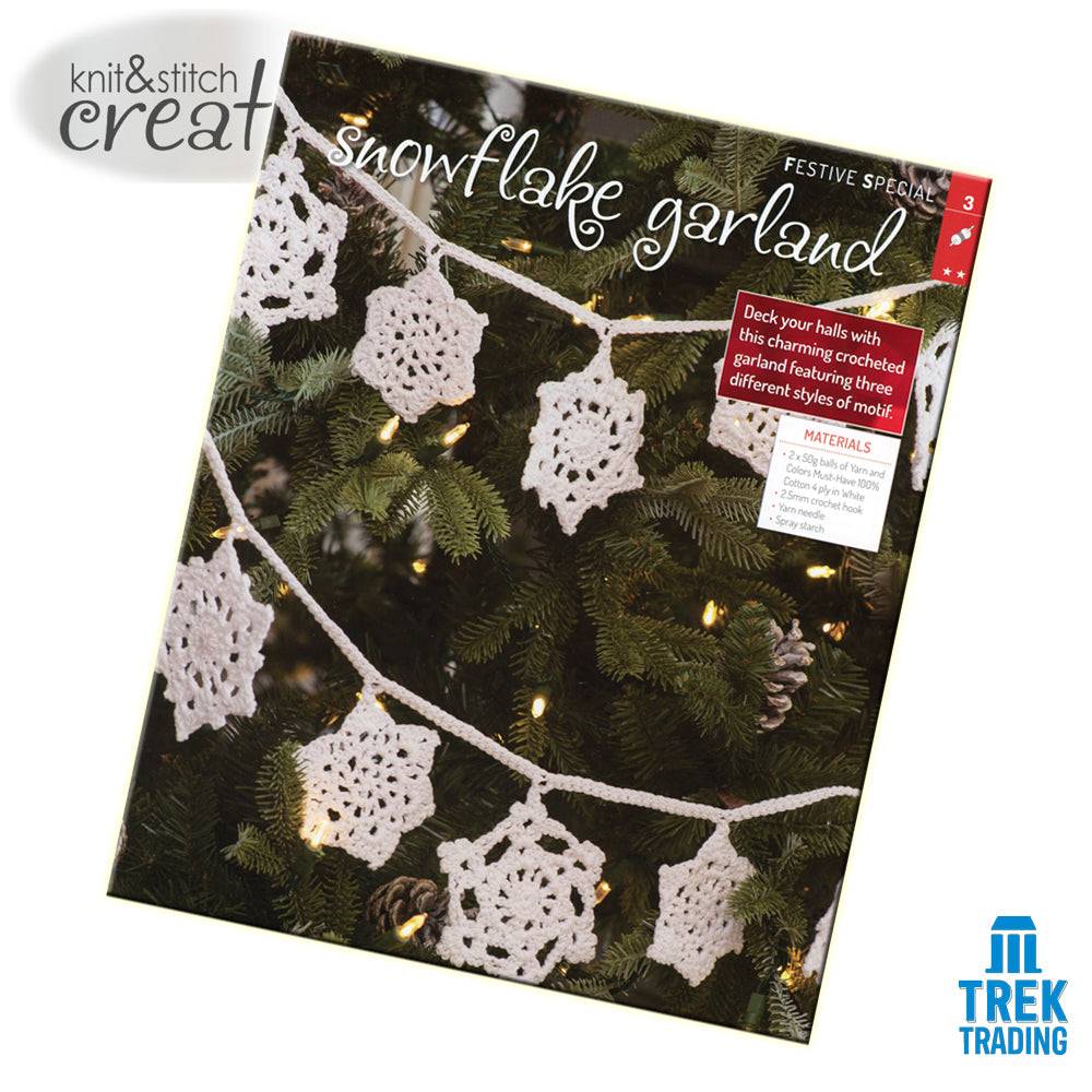 Knit & Stitch Creative - SP006 Festive Special Snowflake-Patterned Christmas Stocking - Image 5