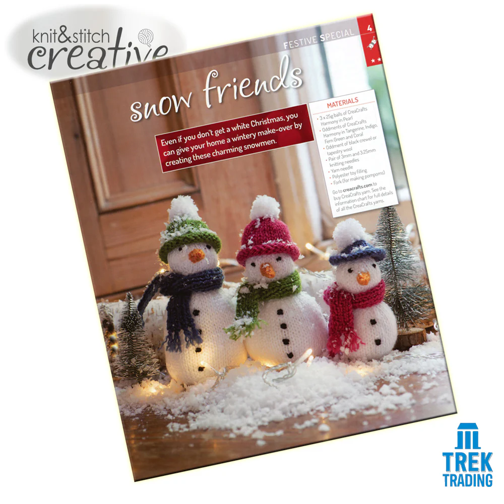 Knit & Stitch Creative - SP006 Festive Special Snowflake-Patterned Christmas Stocking - Image 6