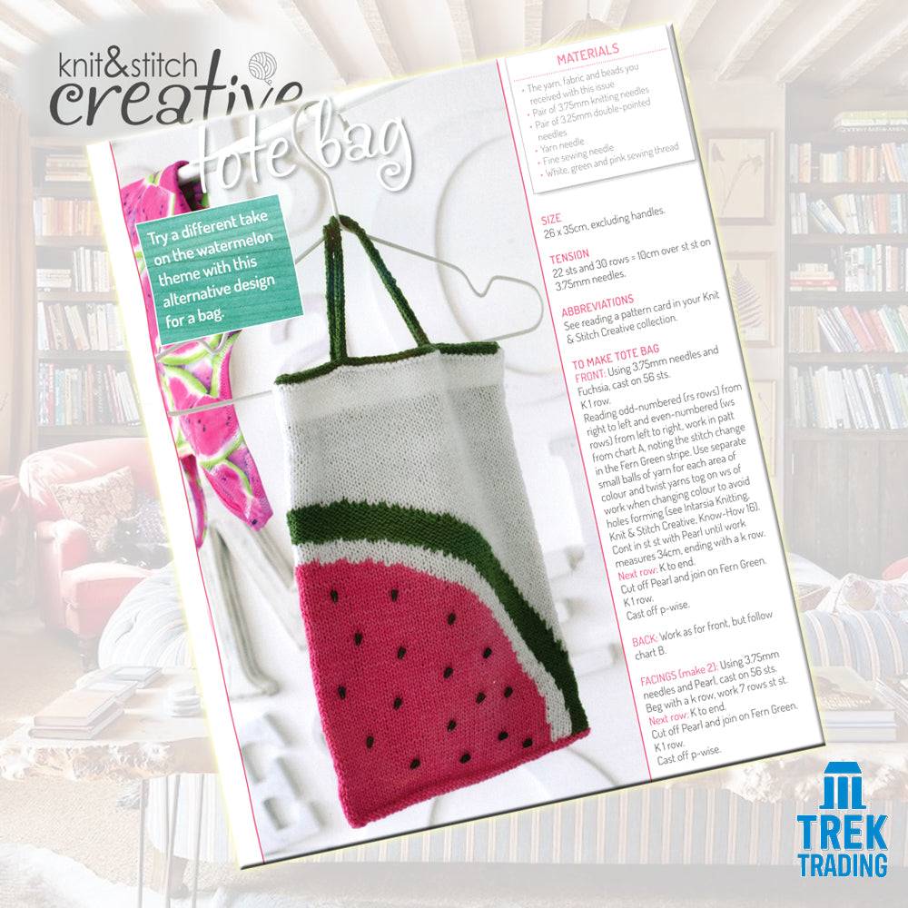 Knit & Stitch Creative - SP009 Holiday Special Watermelon Rucksack or Tote Bag - Image 5