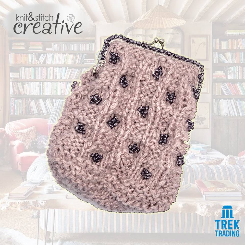 Knit & Stitch Creative - UP003 Beaded Purse with Decorative Clasp - Image 4