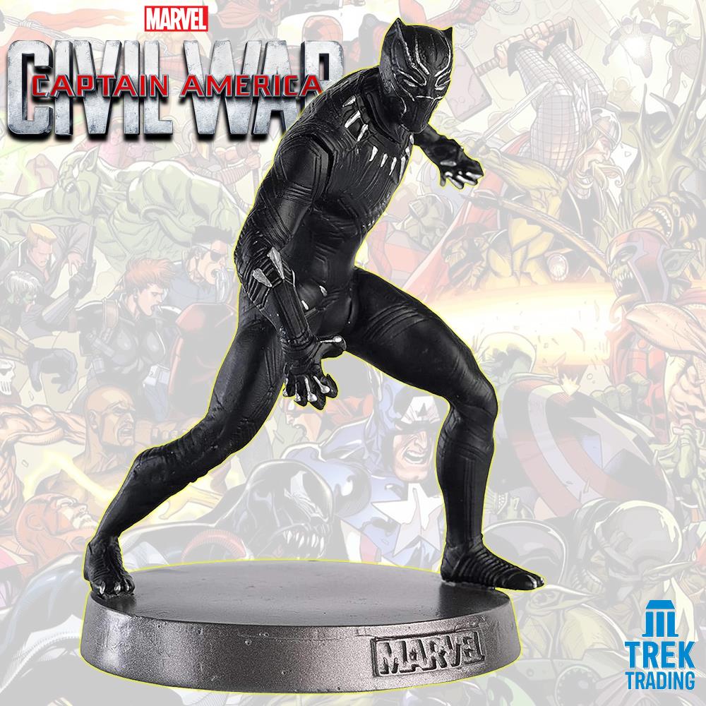 Marvel Captain America Civil War Heavyweights Collection - 10.5cm Black Panther Metal Statue - Image 2