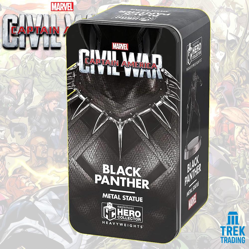 Marvel Captain America Civil War Heavyweights Collection - 10.5cm Black Panther Metal Statue - Image 3