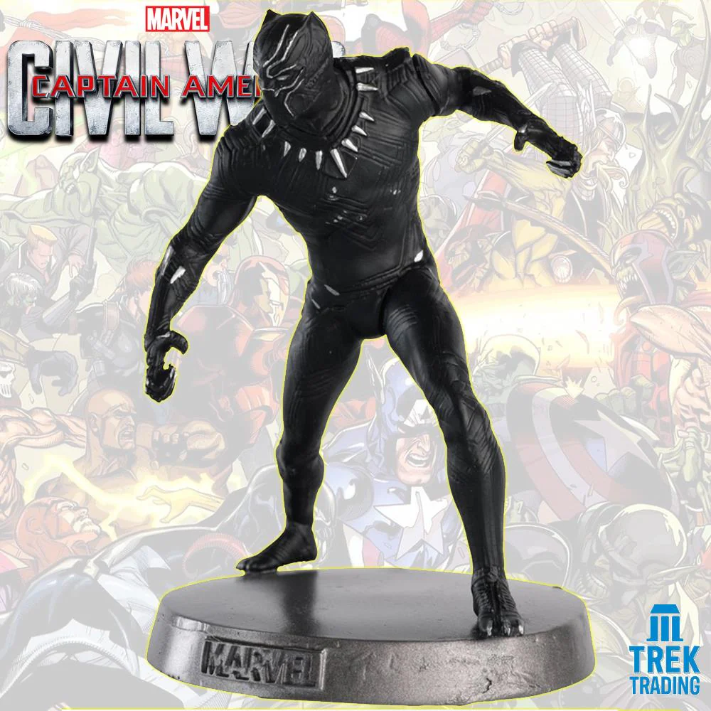 Marvel Captain America Civil War Heavyweights Collection - 10.5cm Black Panther Metal Statue - Image 4