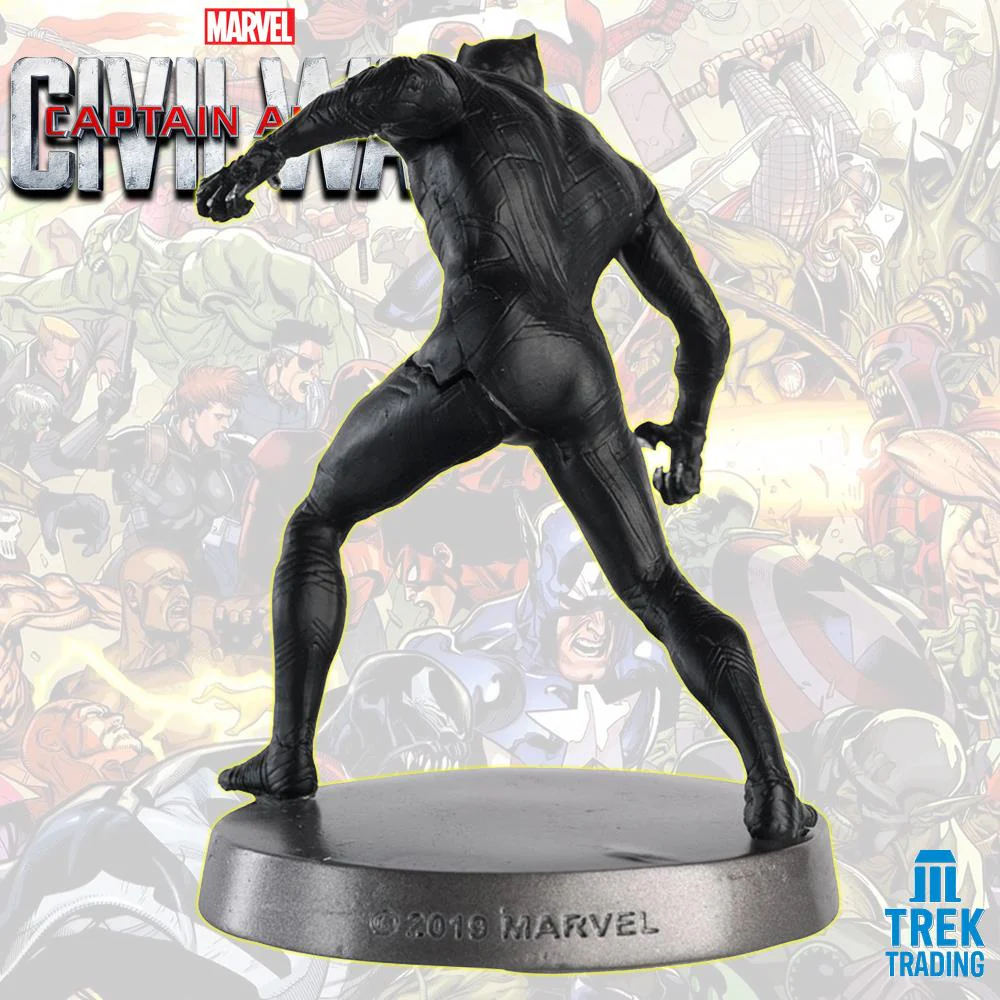 Marvel Captain America Civil War Heavyweights Collection - 10.5cm Black Panther Metal Statue - Image 5