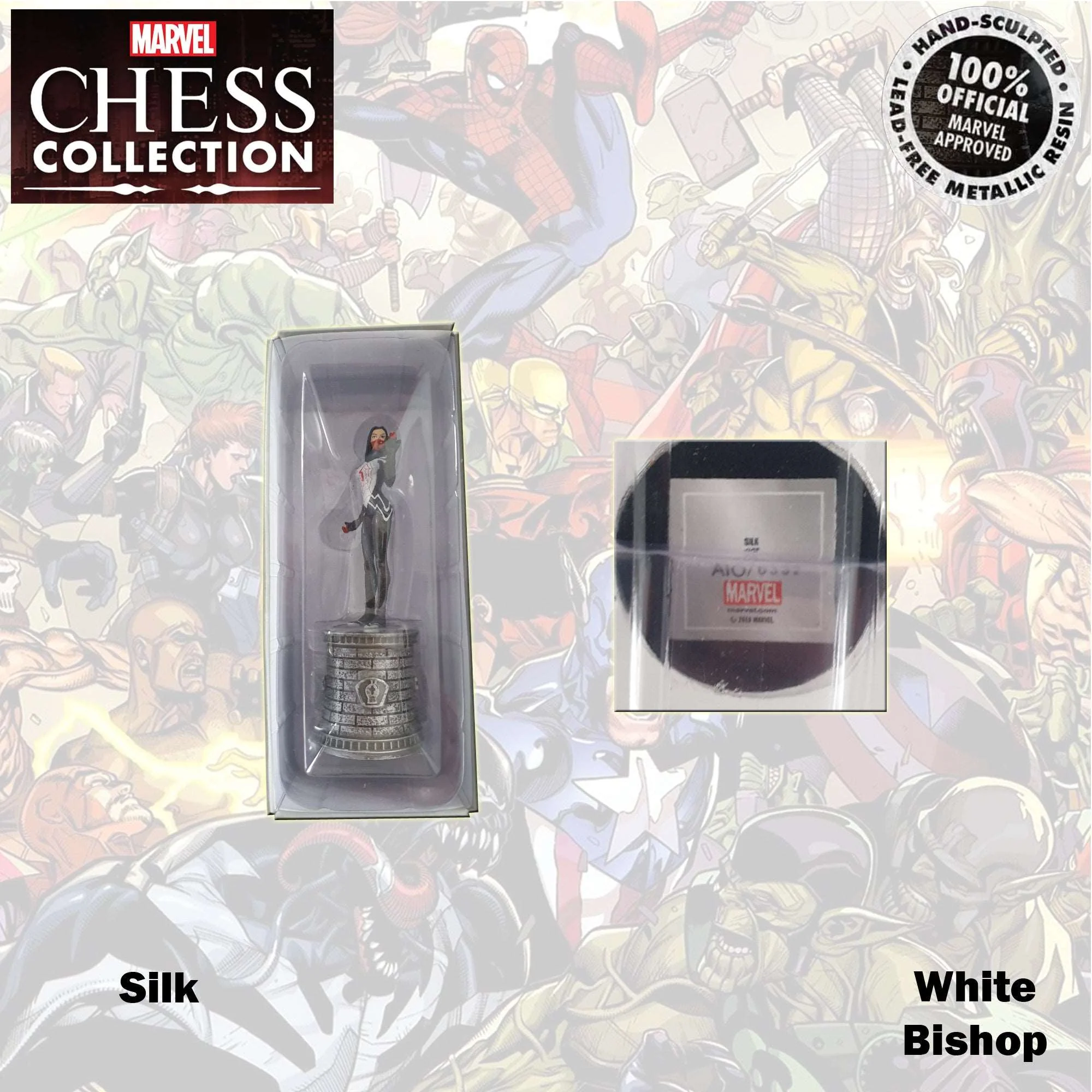 Marvel Chess Collection 13cm Silk White Bishop 77 - Image 3
