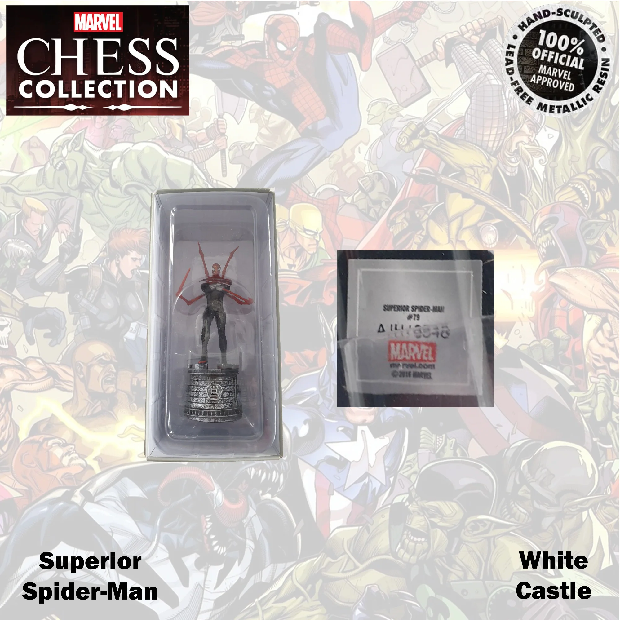 Marvel Chess Collection 13cm Superior Spider-Man White Castle 79 - Image 3
