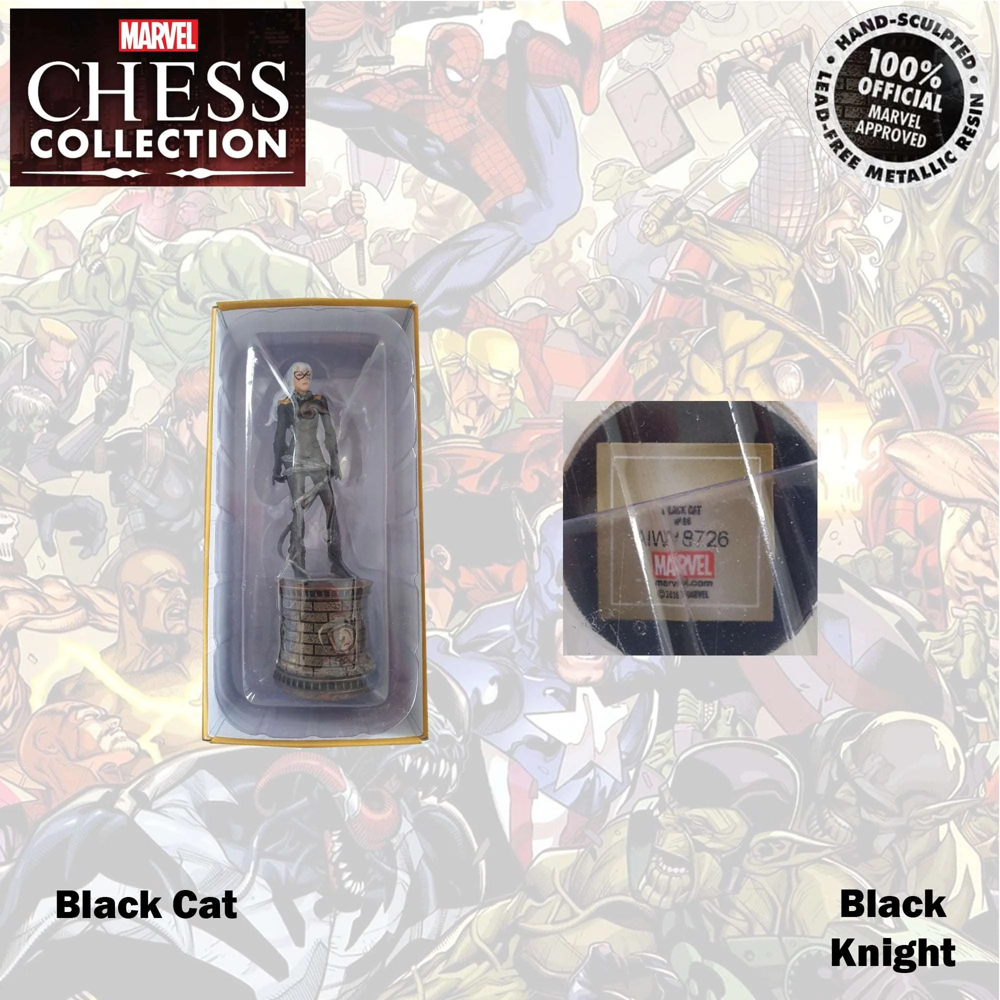 Marvel Chess Collection - 12.5cm Black Cat Black Knight 86 - Image 3