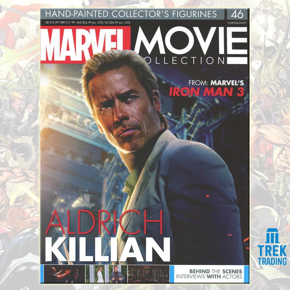 Marvel Movie Collection Figurines - 12cm Aldrich Killian 46 with Magazine - Image 3