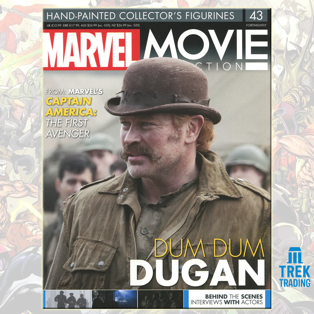 Marvel Movie Collection Figurines - 13cm Timothy Dum Dum Dugan 43 with Magazine - Image 3