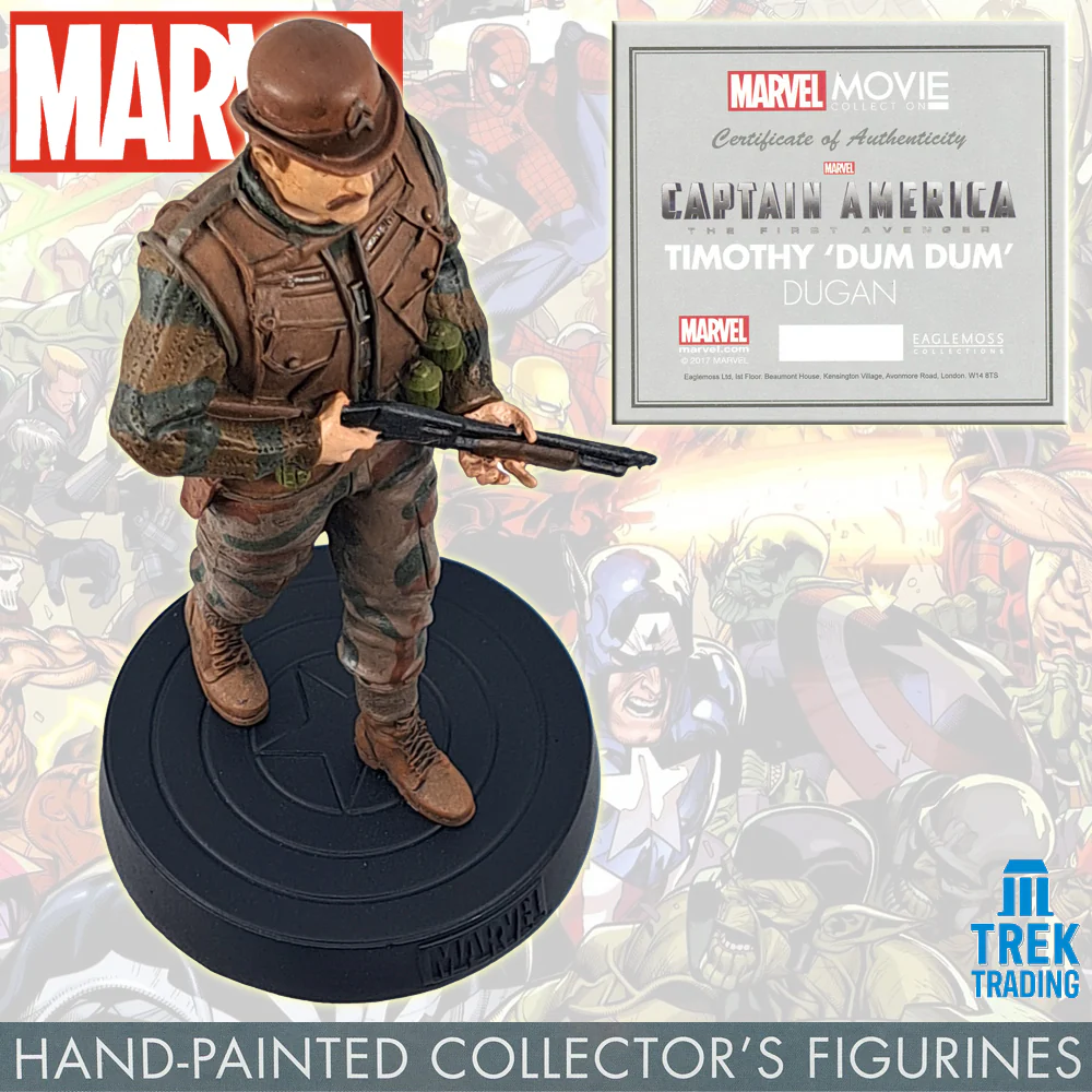 Marvel Movie Collection Figurines - 13cm Timothy Dum Dum Dugan 43 with Magazine - Image 7