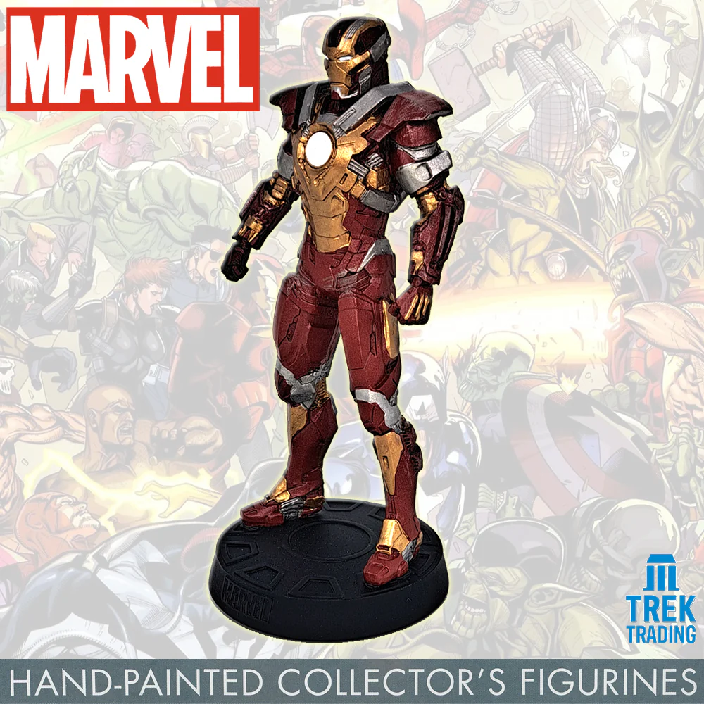 Marvel Movie Collection Figurines - 14cm Iron Man 3  Mark 17 02 with 8-Page Magazine - Image 4