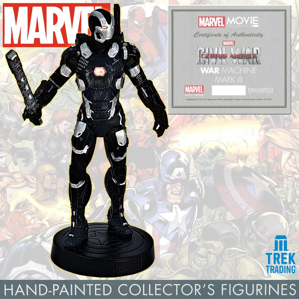 Marvel Movie Collection Figurines - 14cm War Machine Mark III Iron Man - Issue 64 Model Only - Image 2