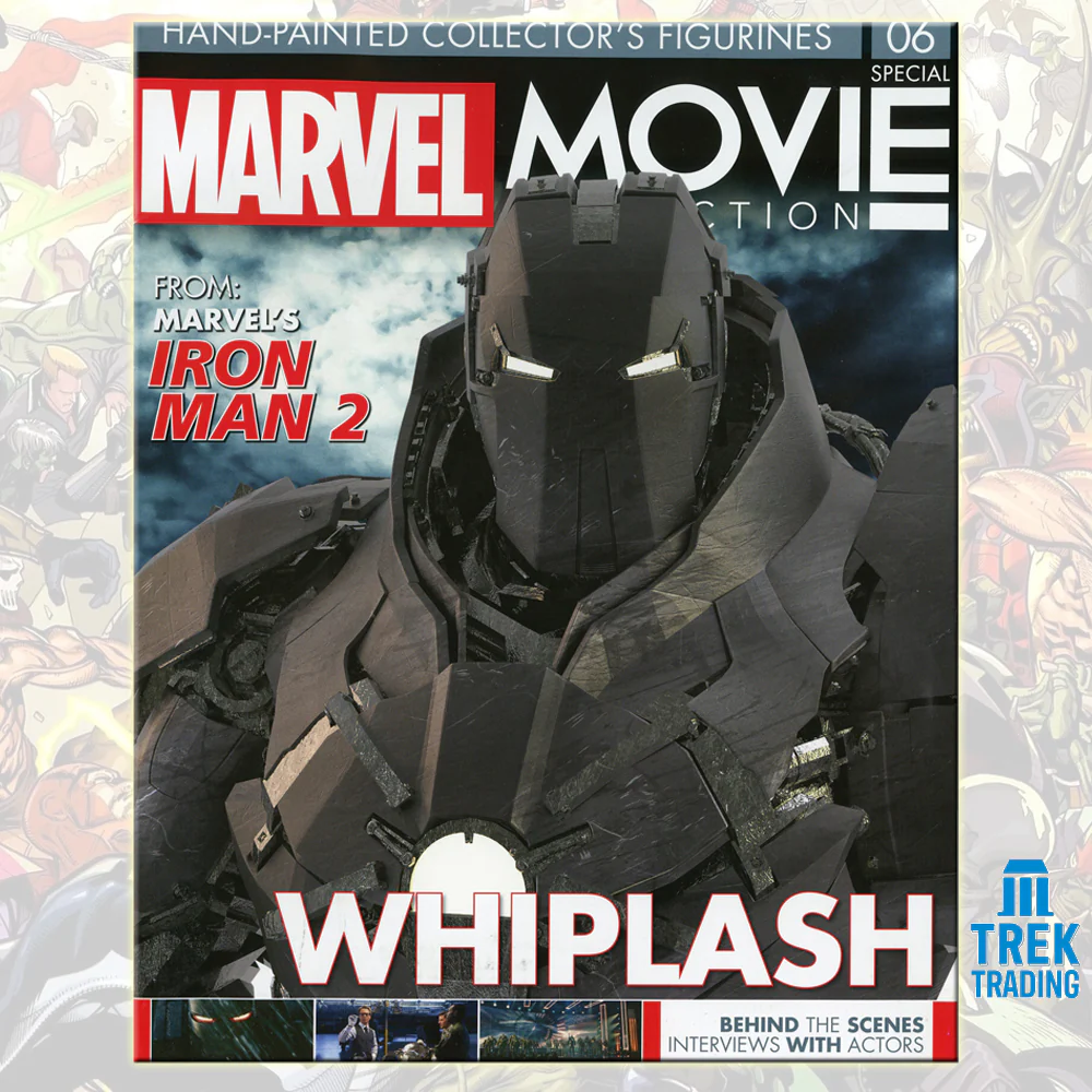 Marvel Movie Collection Figurines - 15cm Special 6 Whiplash with Magazine - Image 3