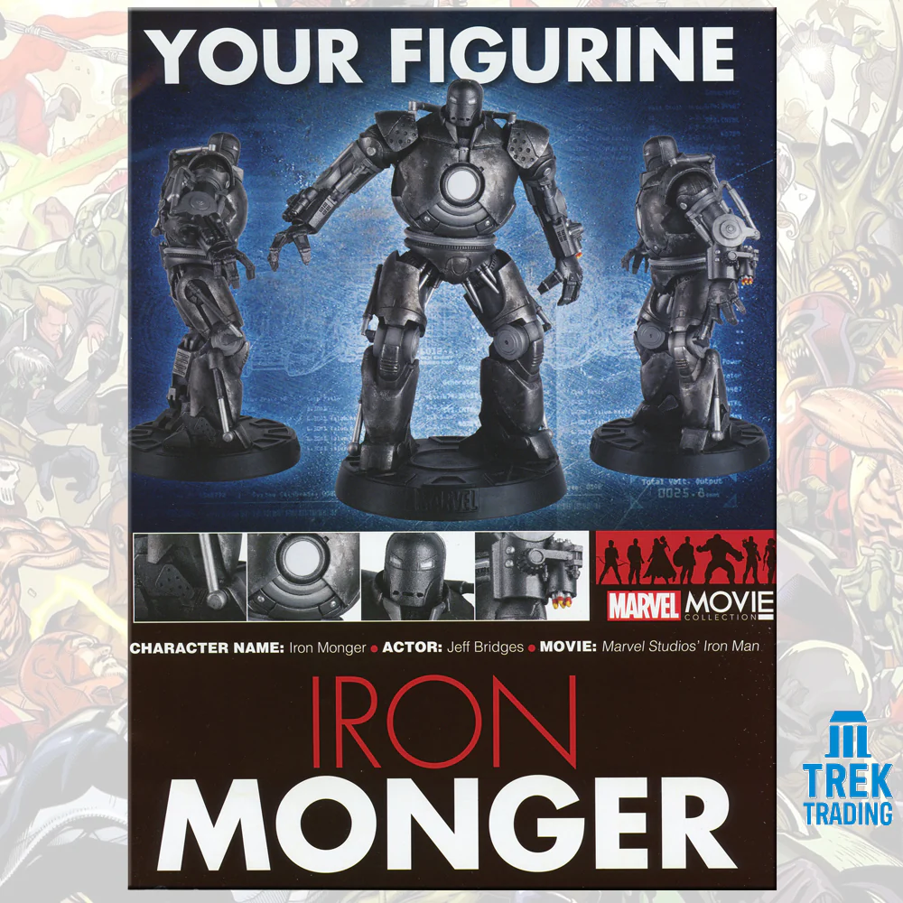 Marvel Movie Collection Eaglemoss Figurines - 17cm Special 08 Iron Monger with Magazine - Image 6