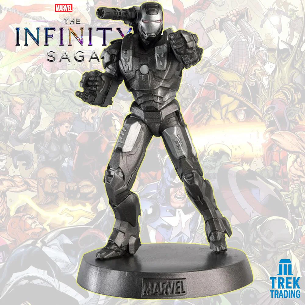 Marvel The Infinity Saga Heavyweights Collection - 12cm Iron Man 2 War Machine Metal Statue - Image 2