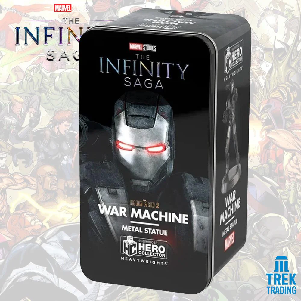 Marvel The Infinity Saga Heavyweights Collection - 12cm Iron Man 2 War Machine Metal Statue - Image 3