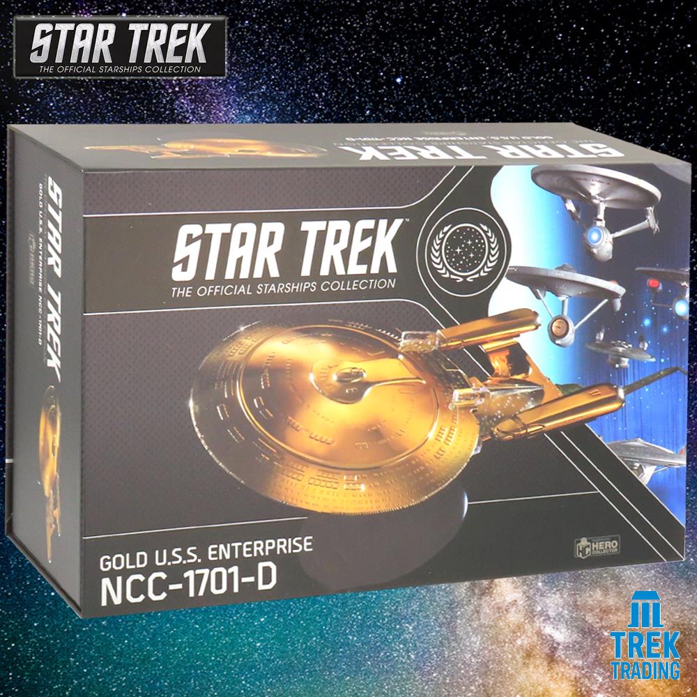 Star Trek Starships Collection - 23cm x 16cm XL Gold USS Enterprise NCC-1701-D - Special Issue - Image 3