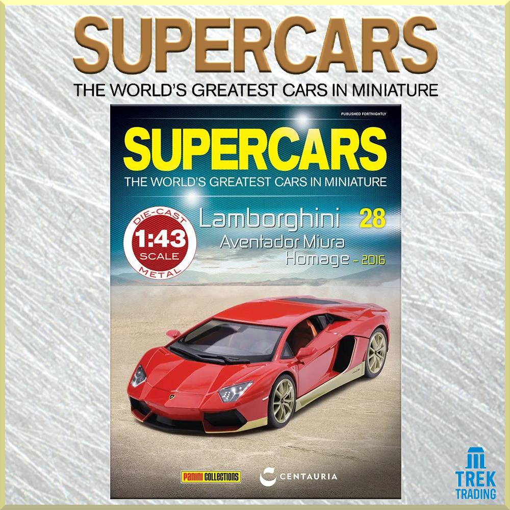 Supercars Collection 28 - Lamborghini Aventador Miura Homage 2016 with Magazine - Image 3