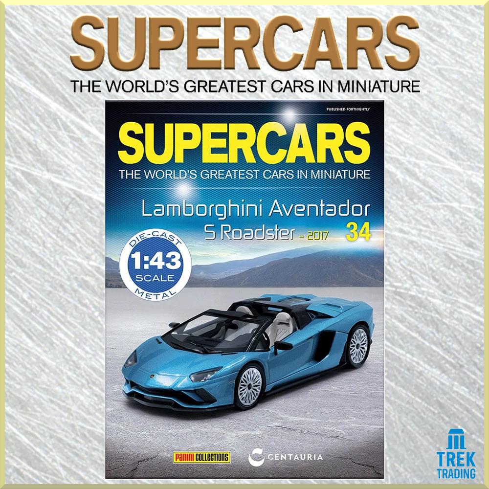 Supercars Collection 34 - Lamborghini Aventador S Roadster 2017 with Magazine - Image 3