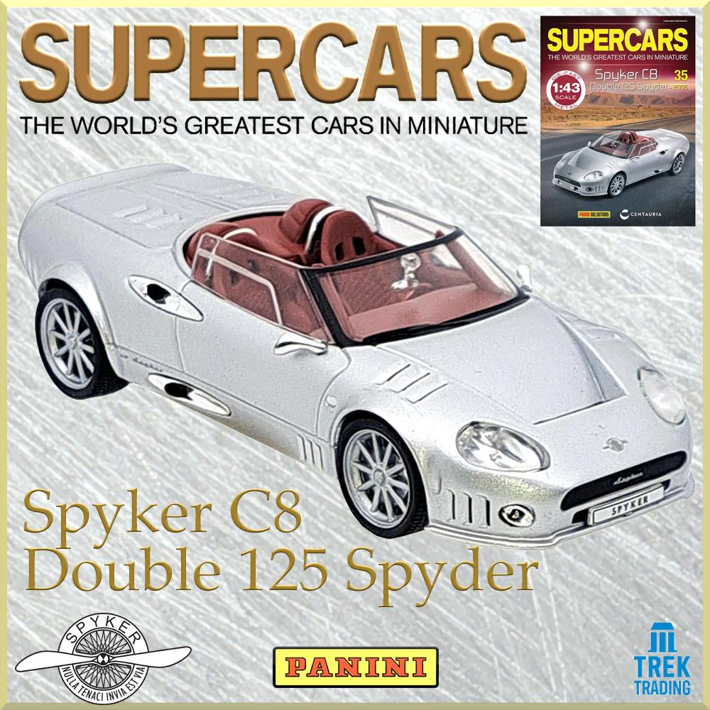 Supercars Collection 35 - Spyker C8 Double 12S Spyder with Magazine - Image 2