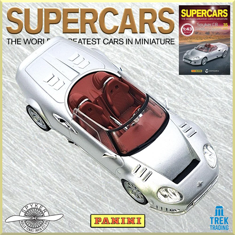 Supercars Collection 35 - Spyker C8 Double 12S Spyder with Magazine - Image 4