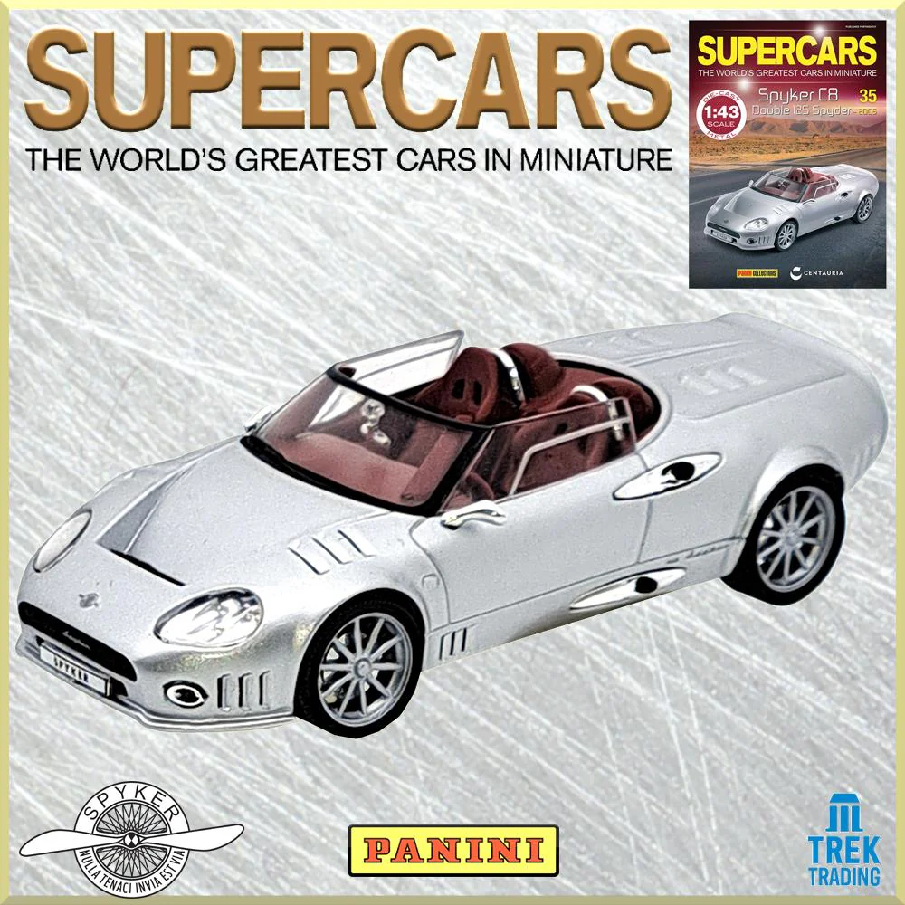 Supercars Collection 35 - Spyker C8 Double 12S Spyder with Magazine - Image 5