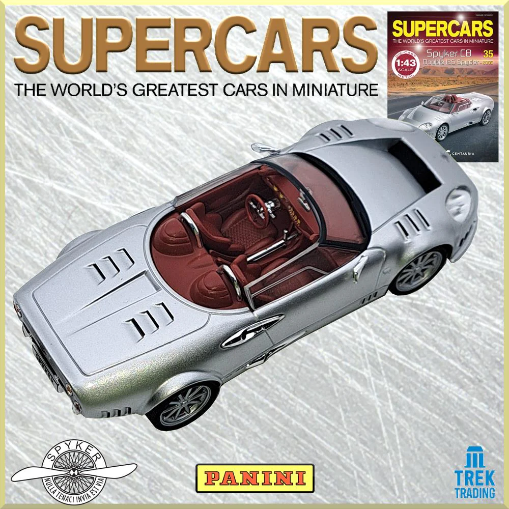 Supercars Collection 35 - Spyker C8 Double 12S Spyder with Magazine - Image 7