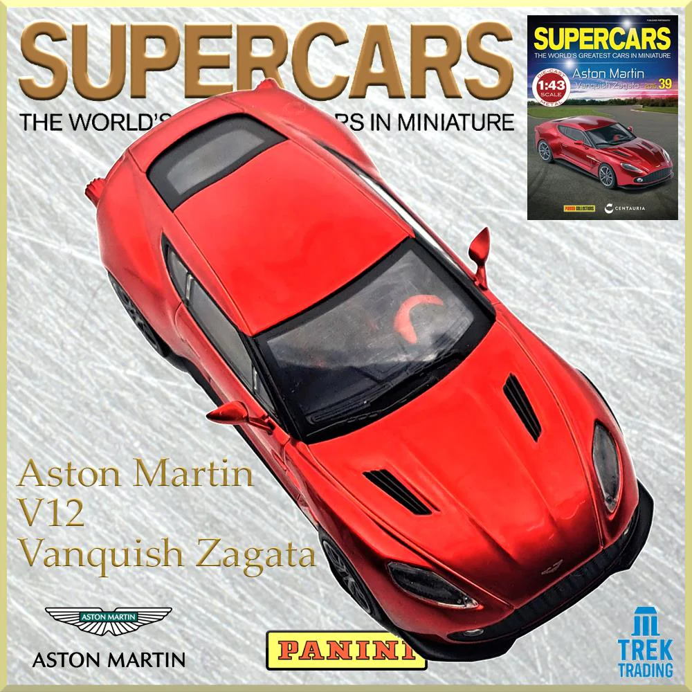 Supercars Collection 39 - Aston Martin V12 Vanquish Zagata 2016 with Magazine - Image 2