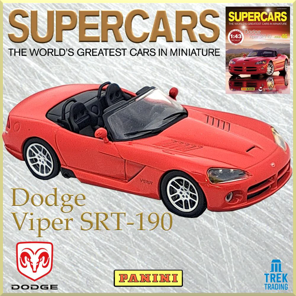 Supercars Collection 46 - Dodge Viper SRT-10 2003 with Magazine - Image 2