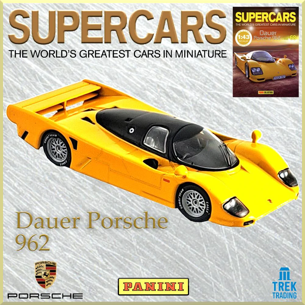 Supercars Collection 68 - Dauer Porsche 962 1993 with Magazine - Image 2