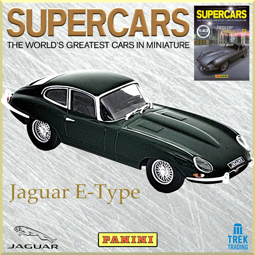 Supercars Collection 72 - Jaguar E-Type 1961 with Magazine - Image 2