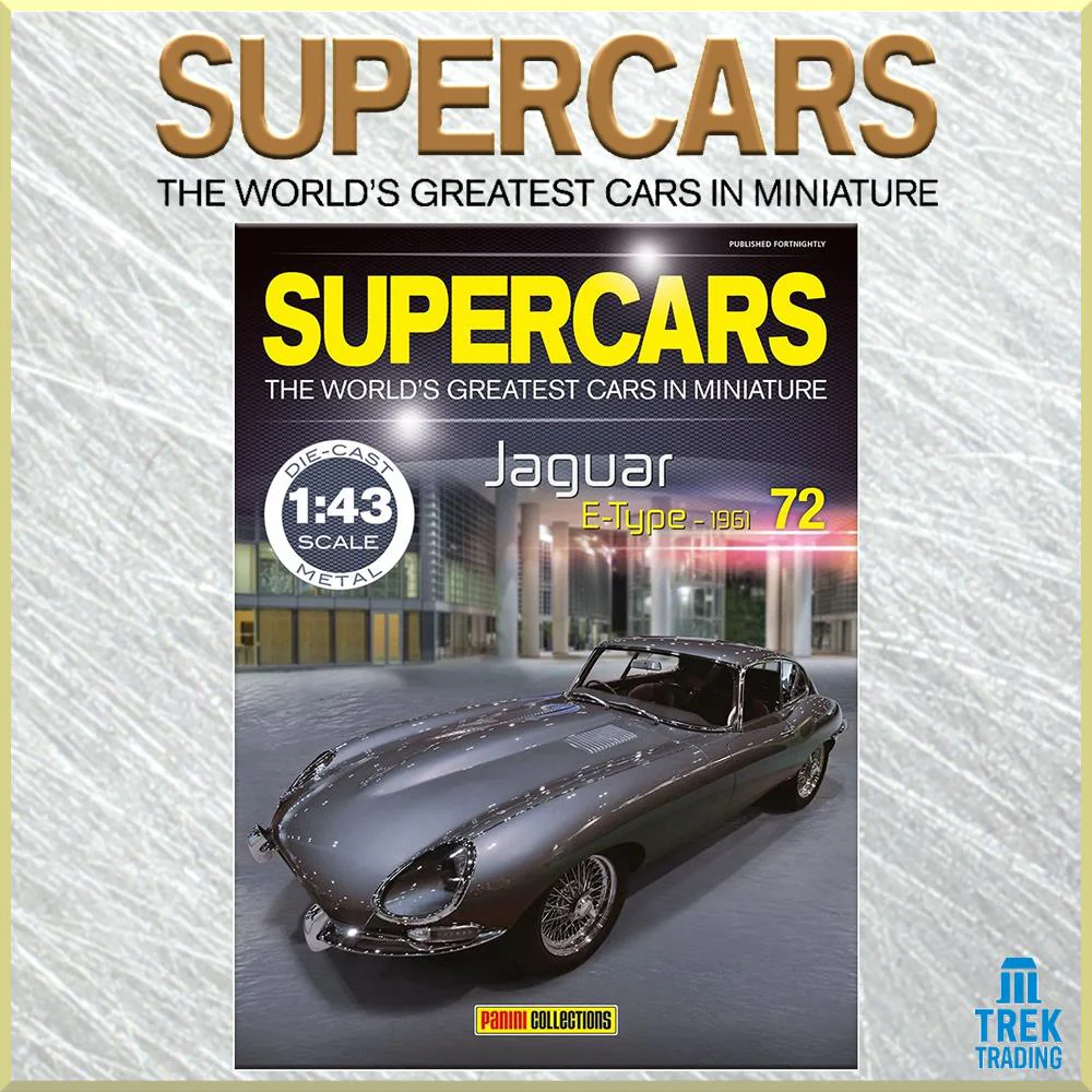 Supercars Collection 72 - Jaguar E-Type 1961 with Magazine - Image 3