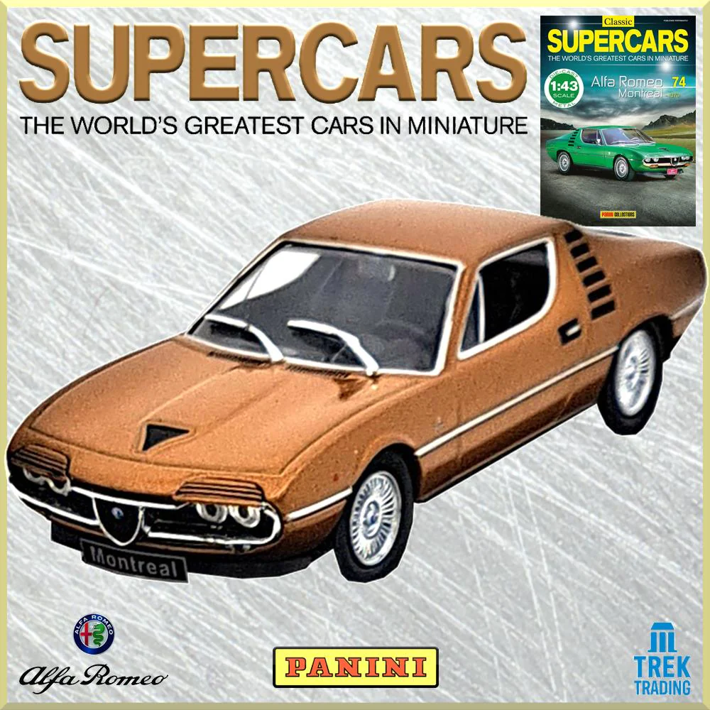 Supercars Collection 74 - Alfa Romeo Montreal 1970 with Magazine - Image 4