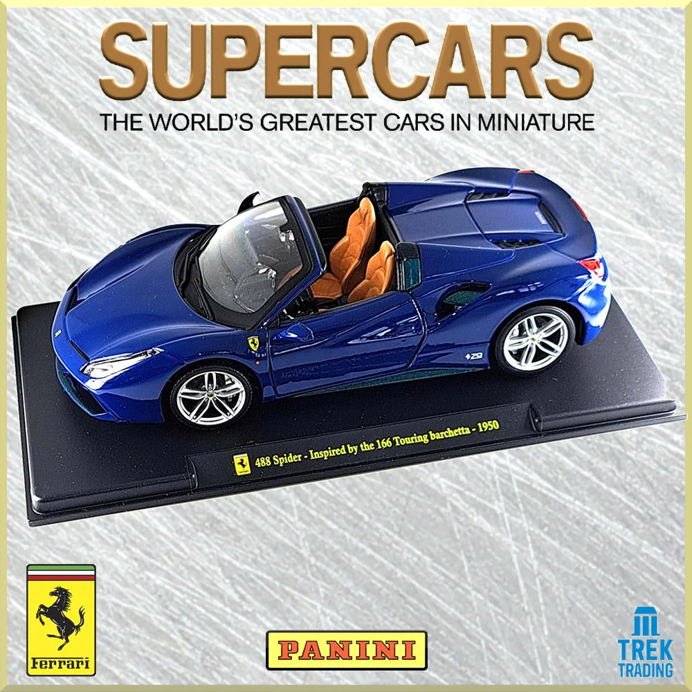 Supercars Collection Bundle - Supercars Book, 1:24 Ferrari 444 Spider & F12 Berlinetta - Image 2